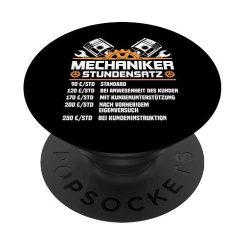 Lustiges Mechaniker Stundensatz PopSockets Klebender PopGrip Lustiges Mechaniker Stundensatz PopSockets Klebender PopGrip von Lustiges Mechaniker Stundensatz