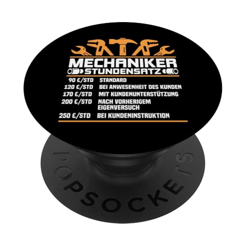 Lustiges Mechaniker Stundensatz PopSockets Klebender PopGrip Lustiges Mechaniker Stundensatz PopSockets Klebender PopGrip von Lustiges Mechaniker Stundensatz