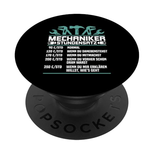 Lustiges Mechaniker Stundensatz PopSockets Klebender PopGrip Lustiges Mechaniker Stundensatz PopSockets Klebender PopGrip von Lustiges Mechaniker Stundensatz