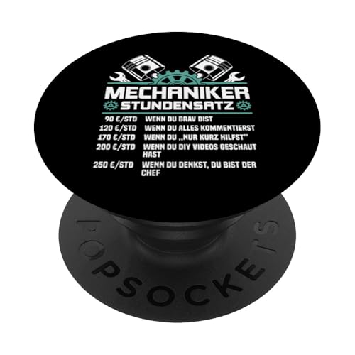 Lustiges Mechaniker Stundensatz PopSockets Klebender PopGrip Lustiges Mechaniker Stundensatz PopSockets Klebender PopGrip von Lustiges Mechaniker Stundensatz