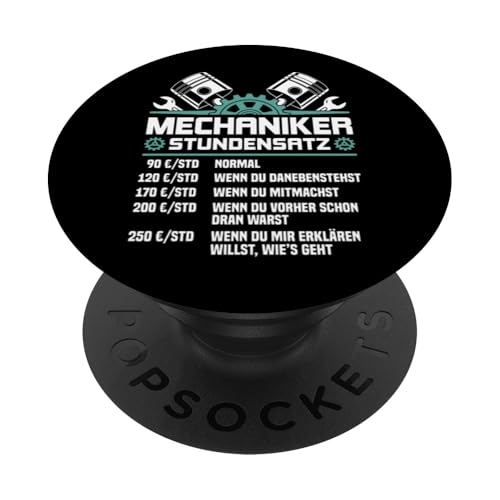 Lustiges Mechaniker Stundensatz PopSockets Klebender PopGrip Lustiges Mechaniker Stundensatz PopSockets Klebender PopGrip von Lustiges Mechaniker Stundensatz