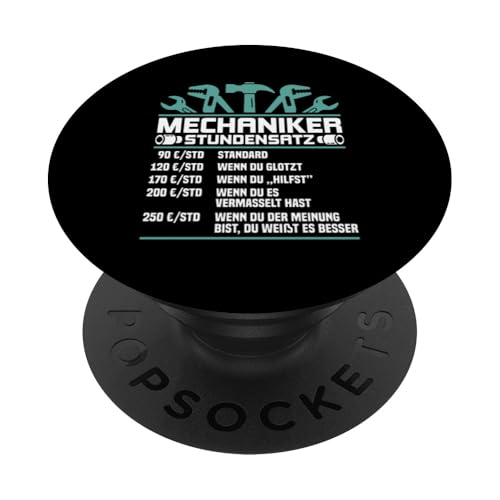 Lustiges Mechaniker Stundensatz PopSockets Klebender PopGrip Lustiges Mechaniker Stundensatz PopSockets Klebender PopGrip von Lustiges Mechaniker Stundensatz