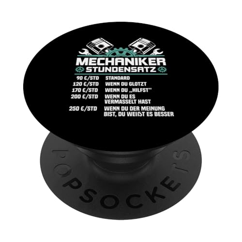 Lustiges Mechaniker Stundensatz PopSockets Klebender PopGrip Lustiges Mechaniker Stundensatz PopSockets Klebender PopGrip von Lustiges Mechaniker Stundensatz