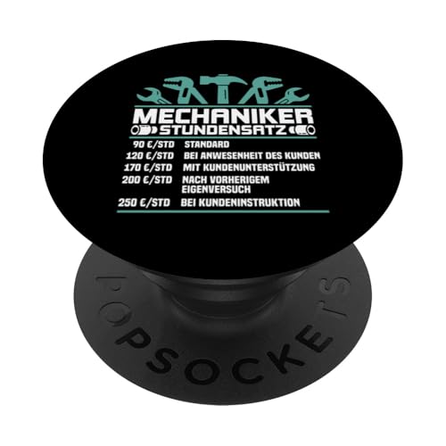 Lustiges Mechaniker Stundensatz PopSockets Klebender PopGrip Lustiges Mechaniker Stundensatz PopSockets Klebender PopGrip von Lustiges Mechaniker Stundensatz