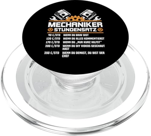 Lustiges Mechaniker Stundensatz PopSockets PopGrip für MagSafe Lustiges Mechaniker Stundensatz PopSockets PopGrip für MagSafe von Lustiges Mechaniker Stundensatz