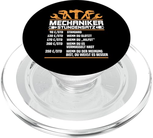 Lustiges Mechaniker Stundensatz PopSockets PopGrip für MagSafe Lustiges Mechaniker Stundensatz PopSockets PopGrip für MagSafe von Lustiges Mechaniker Stundensatz