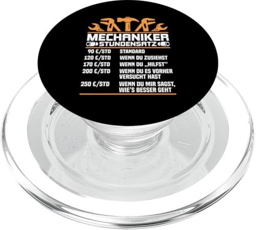 Lustiges Mechaniker Stundensatz PopSockets PopGrip für MagSafe Lustiges Mechaniker Stundensatz PopSockets PopGrip für MagSafe von Lustiges Mechaniker Stundensatz