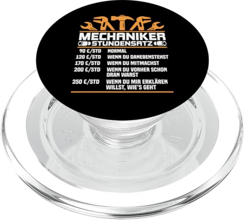 Lustiges Mechaniker Stundensatz PopSockets PopGrip für MagSafe Lustiges Mechaniker Stundensatz PopSockets PopGrip für MagSafe von Lustiges Mechaniker Stundensatz