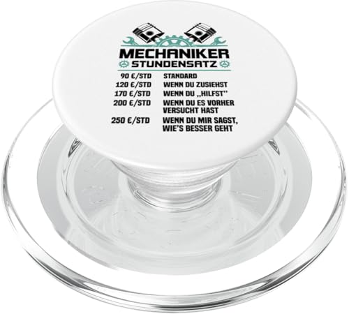 Lustiges Mechaniker Stundensatz PopSockets PopGrip für MagSafe Lustiges Mechaniker Stundensatz PopSockets PopGrip für MagSafe von Lustiges Mechaniker Stundensatz