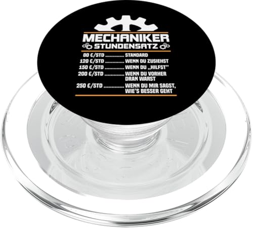 Lustiges Mechaniker Stundensatz PopSockets PopGrip für MagSafe von Lustiges Mechaniker Stundensatz