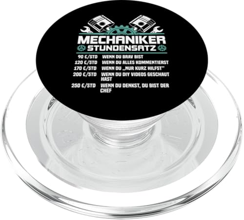 Lustiges Mechaniker Stundensatz PopSockets PopGrip für MagSafe Lustiges Mechaniker Stundensatz PopSockets PopGrip für MagSafe von Lustiges Mechaniker Stundensatz