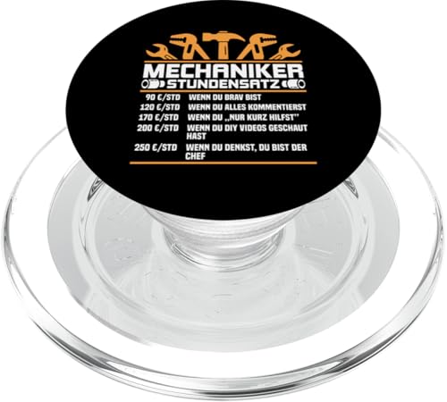 Lustiges Mechaniker Stundensatz PopSockets PopGrip für MagSafe Lustiges Mechaniker Stundensatz PopSockets PopGrip für MagSafe von Lustiges Mechaniker Stundensatz