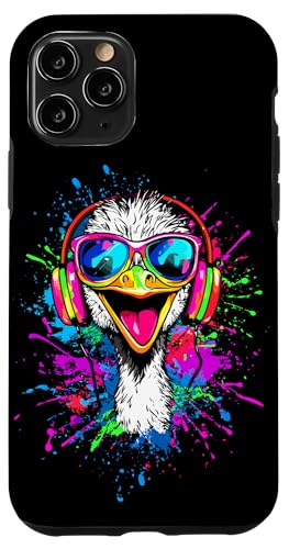 Strauss Vogel Strauß mit Kopfhörer Bunt Emu Musik DJ Sträuße Hülle für iPhone 11 Pro Strauss Vogel Strauß mit Kopfhörer Bunt Emu Musik DJ Sträuße Hülle für iPhone 11 Pro von Lustiges Strauß Motiv für Vogel Strauss Liebhaber