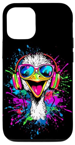 Strauss Vogel Strauß mit Kopfhörer Bunt Emu Musik DJ Sträuße Hülle für iPhone 12/12 Pro Strauss Vogel Strauß mit Kopfhörer Bunt Emu Musik DJ Sträuße Hülle für iPhone 12/12 Pro von Lustiges Strauß Motiv für Vogel Strauss Liebhaber