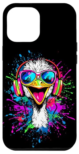 Strauss Vogel Strauß mit Kopfhörer Bunt Emu Musik DJ Sträuße Hülle für iPhone 12 Pro Max Strauss Vogel Strauß mit Kopfhörer Bunt Emu Musik DJ Sträuße Hülle für iPhone 12 Pro Max von Lustiges Strauß Motiv für Vogel Strauss Liebhaber