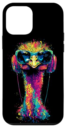 Strauss Vogel Strauß mit Kopfhörer Bunt Emu Musik DJ Sträuße Hülle für iPhone 12 mini Strauss Vogel Strauß mit Kopfhörer Bunt Emu Musik DJ Sträuße Hülle für iPhone 12 mini von Lustiges Strauß Motiv für Vogel Strauss Liebhaber