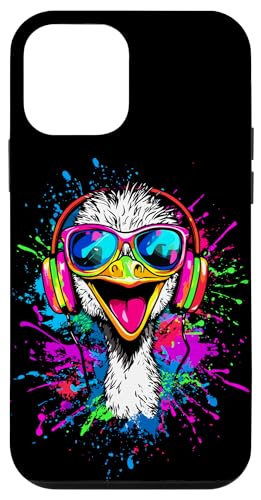 Strauss Vogel Strauß mit Kopfhörer Bunt Emu Musik DJ Sträuße Hülle für iPhone 12 mini Strauss Vogel Strauß mit Kopfhörer Bunt Emu Musik DJ Sträuße Hülle für iPhone 12 mini von Lustiges Strauß Motiv für Vogel Strauss Liebhaber