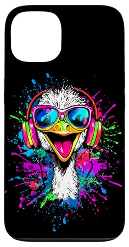 Strauss Vogel Strauß mit Kopfhörer Bunt Emu Musik DJ Sträuße Hülle für iPhone 13 Strauss Vogel Strauß mit Kopfhörer Bunt Emu Musik DJ Sträuße Hülle für iPhone 13 von Lustiges Strauß Motiv für Vogel Strauss Liebhaber