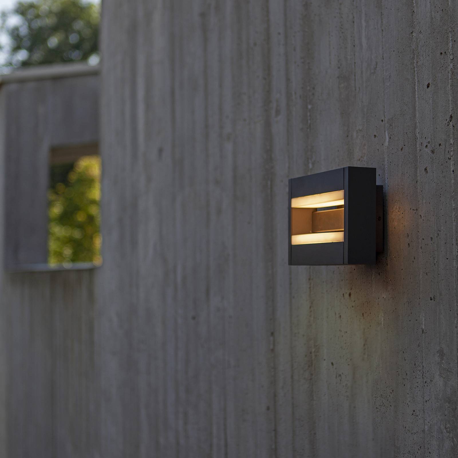 LED-Außenwandleuchte Conroy, Diffusoren beweglich von Lutec