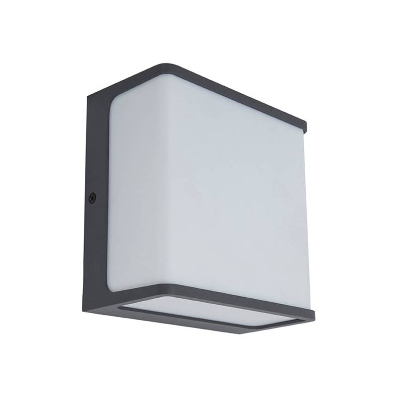 LED-Außenwandleuchte Doblo, Rechteck, 15cm, 4.000K von Lutec
