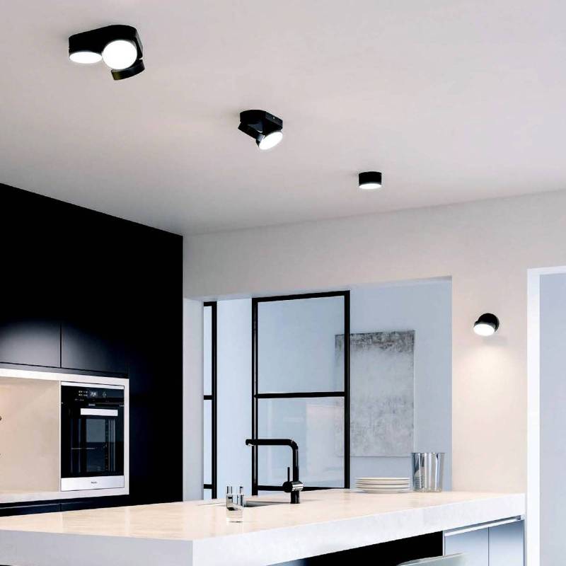 LED-Deckenspot Stanos, CCT, einflammig, schwarz von Lutec