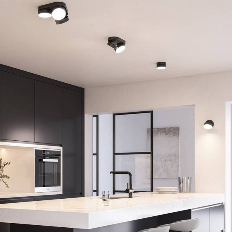 LED-Deckenspot Stanos, CCT, zweiflammig, schwarz von Lutec