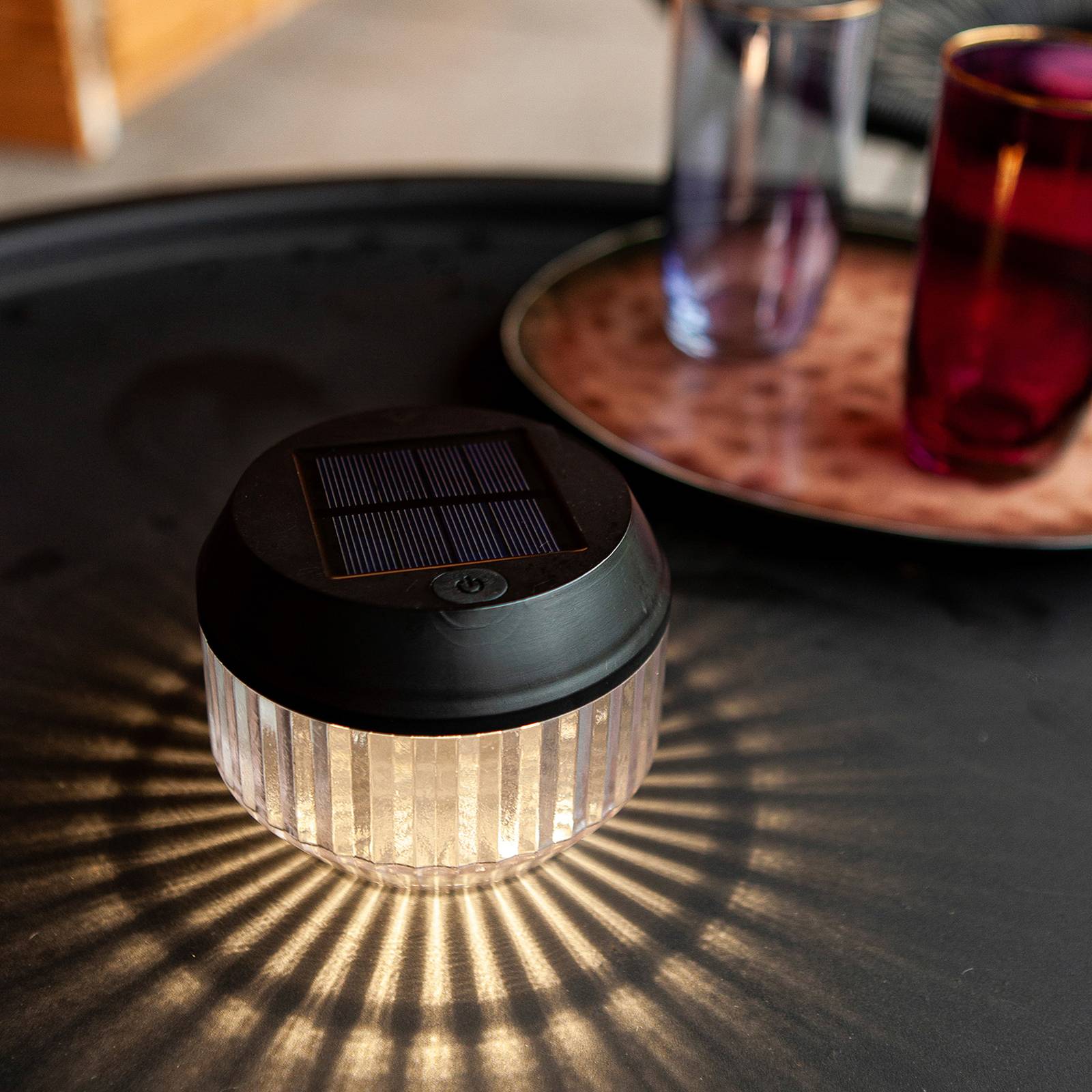 LED-Solar-Tischleuchte Diva, IP44, 2er-Set LED-Solar-Tischleuchte Diva, IP44, 2er-Set von Lutec