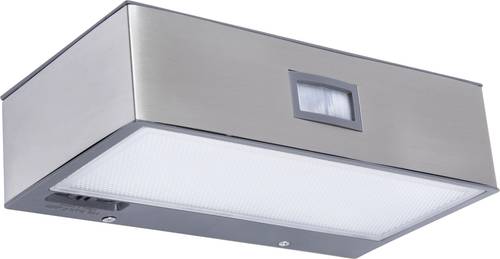 Lutec Brick P9085 Solar-Außenwandleuchte mit Bewegungsmelder 1.5W Naturweiß Edelstahl von Lutec