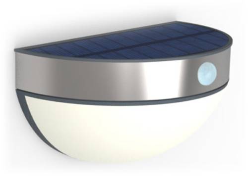 Lutec Bubble ST 9087 Solar-Außenwandleuchte mit Bewegungsmelder 2.3W Neutralweiß Edelstahl von Lutec