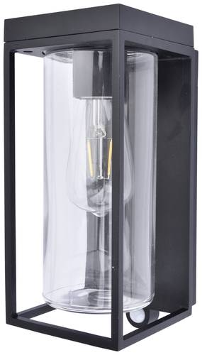 Lutec Solar-Außenwandleuchte mit Bewegungsmelder FLAIR 6988804012 LED 3W Kaltweiß Schwarz von Lutec