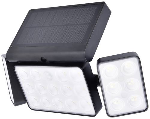 Lutec Solar-Außenwandleuchte mit Bewegungsmelder TUDA 6935502330 LED 13W Schwarz von Lutec