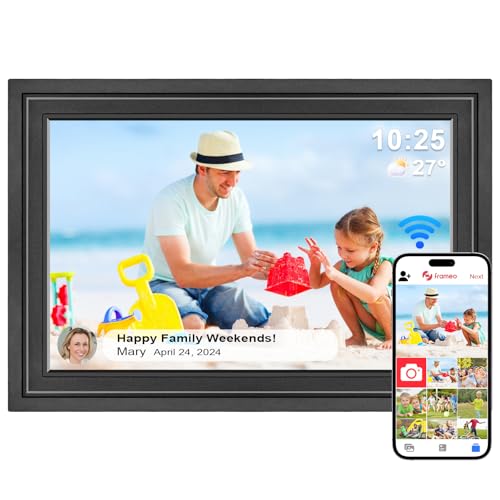 Lutranstra 10,1 Zoll WiFi Digitaler Bilderrahmen, 1280 x 800 HD IPS-Touchscreen, Automatische Drehung, 32 GB Speicher, Teilen von Fotos oder Videos über Frameo App Lutranstra 10,1 Zoll WiFi Digitaler Bilderrahmen, 1280 x 800 HD IPS-Touchscreen, Automatische Drehung, 32 GB Speicher, Teilen von Fotos oder Videos über Frameo App von Lutranstra