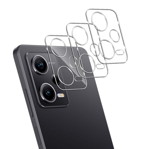 Lutree Kamera für Panzerglas Schutzfolie für Xiaomi Redmi Note 12 Pro 5G, 3 Stück Anti- Kratzer Linse Schutzglas, 9H Härte HD Rückseite Kameraschutz Panzerfolie Displayschutz -Transparent von Lutree