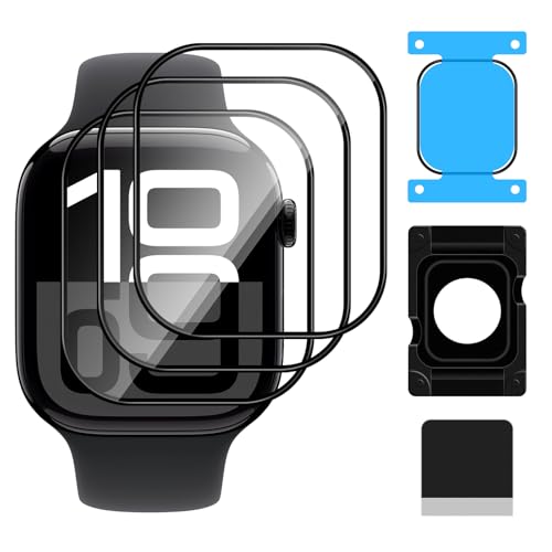 Lutree für Apple Watch Series 10 46mm Schutzfolie, 3 Stück 3D Full Coverage HD Flexible Displayschutz, Anti-Staub Displayfolie Kratzfest Einfach Installieren Displayschutzfolie Lutree für Apple Watch Series 10 46mm Schutzfolie, 3 Stück 3D Full Coverage HD Flexible Displayschutz, Anti-Staub Displayfolie Kratzfest Einfach Installieren Displayschutzfolie von Lutree