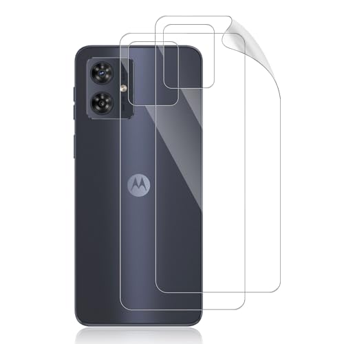 Lutree für Motorola Moto G54 5G Rückseite Schutzfolie, 2 Stück HD Flexible Hinten Displayschutz, 0.1mm Ultradünn Bläschenfrei Anti- Kratzer Rückseitenfolie Displayfolie von Lutree