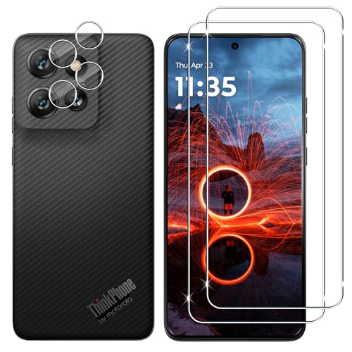 Lutree für Motorola Moto ThinkPhone 25 für Panzerglas Schutzfolie, 2+2 Stück Schutzglas + Kameraschutz Folie, 9H Härte HD Displayschutz Bläschenfrei Anti- Kratzer Displayfolie von Lutree