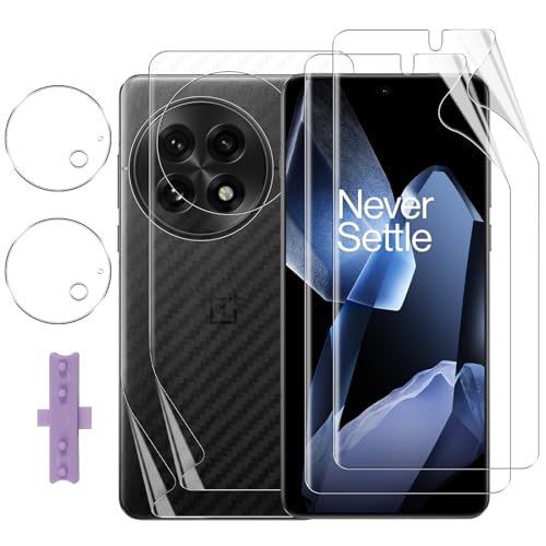 Lutree für OnePlus 13 Schutzfolie, 2+2+2 Stück Displayschutzfolie+ Rückseitenfolie+ Kameraschutz für Panzerglas, TPU-Folie HD Displayfolie Anti- Kratzer Displayschutz von Lutree