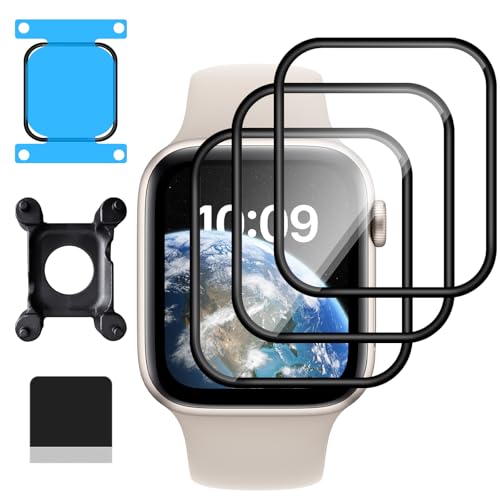 Lutree für Apple Watch SE (2022/2020) /Apple Watch Serie 6 5 4 44 mm Schutzfolie, 3 Stück HD Displayschutz, Anti-Staub Displayfolie Kratzfest Einfach Installieren Displayschutzfolie von Lutree