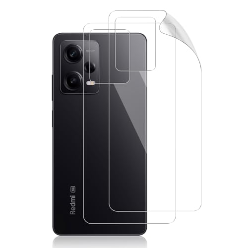 Lutree für Xiaomi Redmi Note 12 Pro 5G Rückseite Schutzfolie, 2 Stück HD Flexible Hinten Displayschutz, 0.1mm Ultradünn Bläschenfrei Anti- Kratzer Rückseitenfolie Displayfolie von Lutree