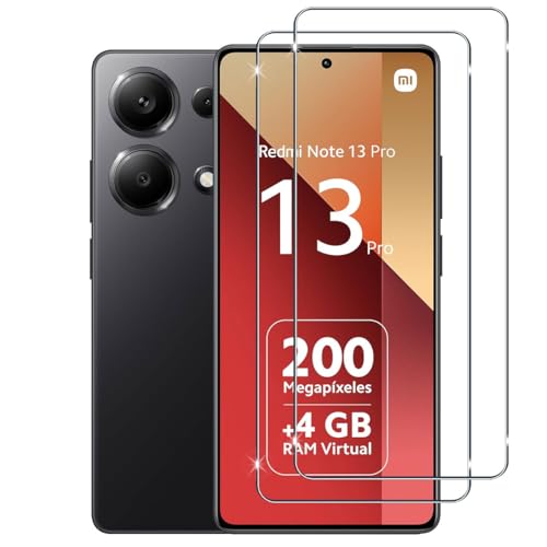 Lutree für Xiaomi Redmi Note 13 Pro 4G/Xiaomi POCO M6 Pro 4G für Panzerglas Schutzfolie, 2 Stück 9H Härte Anti- Kratzer Panzerfolie Displayschutz, HD Bläschenfrei Schutzglas Displayfolie von Lutree