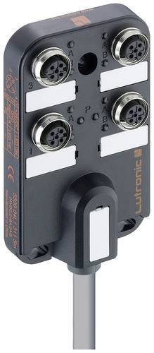 Lutronic 5500 04L1 3... 5500 04L1 311 5m Sensor/Aktorbox passiv M12-Verteiler mit Metallgewinde 1St. von Lutronic