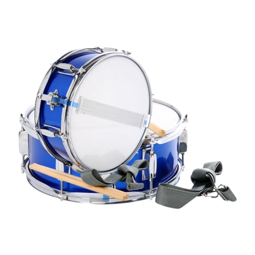 Luwecf 13 Zoll Snare Drum Blue Musical Instrument für Jungenanfänger Geburtstagsgeschenke von Luwecf