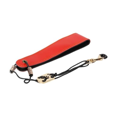Luwecf Saxophon Umhängegurt, Ersatzgurt für Blasinstrumente, Leichter, Ergonomischer Saxophon Stützgurt, Verstellbar für Bühnenauftritte, Rot von Luwecf