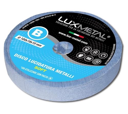 Lux Metal - Polierscheibe 100 mm Baumwolle Passen für schleifbock doppelschleifer bohrmaschine akkuschrauber winkelschleifer Polierscheiben Zum Polieren Metall wie Aluminium Edelstahl, für Polierpaste von Lux Metal