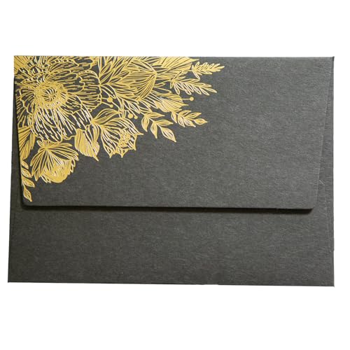 Luxflowing 20 Stück Briefumschläge mit goldenen Mustern, zeigen Individualität, Luxus und High-End-Gefühl, können für Hochzeitseinladungen, Geschäftseinladungen, Grußkarten usw. verwendet werden Luxflowing 20 Stück Briefumschläge mit goldenen Mustern, zeigen Individualität, Luxus und High-End-Gefühl, können für Hochzeitseinladungen, Geschäftseinladungen, Grußkarten usw. verwendet werden von LuxFlowing