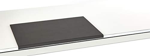 Luxentury Schreibtischunterlage Schreibunterlage Leder Kantenschutz: 58x39 cm Echtleder abgewinkelt Auflage schwarz rutschfest für Büro USO580390 von Luxentury