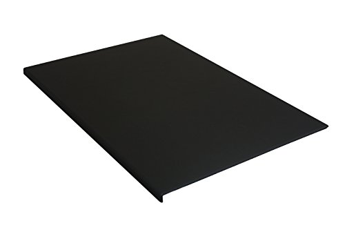 Luxentury Schreibtischunterlage Schreibunterlage Leder Kantenschutz: 88x59 cm Echtleder abgewinkelt Auflage schwarz rutschfest für Büro, USO880590 von Luxentury