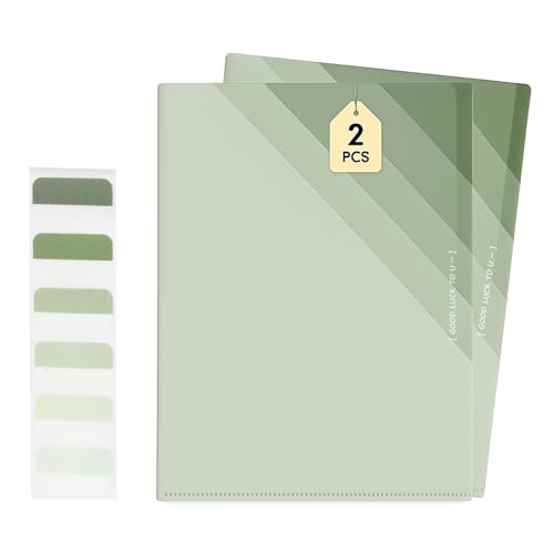 Luxoraiova 2 Stück Fächermappe A4, Mappe Mit 6 Fächern, Dokumentenmappe A4 Mit Etiketten, Ordnungsmappe Mappen Ordnersystem, Document Organizer Für Büro Hause Schule Dokumente (Farbverlauf Grün) von Luxoraiova