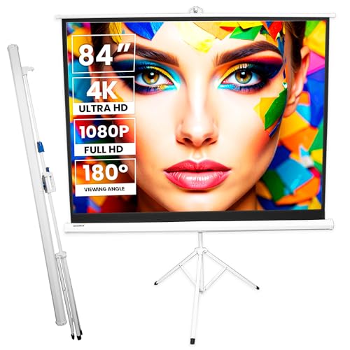 Projektionsleinwand mit Stativ 84 Zoll Luxscreen Projektionsfläche 171 x 128 cm Mattweiß Verstärkung 1,1 für Innen- oder Außeninstallation tragbare Projektionsleinwand Projektionsleinwand mit Stativ 84 Zoll Luxscreen Projektionsfläche 171 x 128 cm Mattweiß Verstärkung 1,1 für Innen- oder Außeninstallation tragbare Projektionsleinwand von Luxscreen