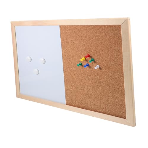Luxshiny 1 Satz Magnetische Wischtafel Kreatives Schwarzes Brett Korkplatte Erinnerungstafel Memo-message-board Ankündigungsbrett Dekorative Korktafeln Für Das Büro Wand-korkbrett Hölzern von Luxshiny